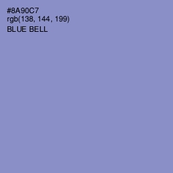 #8A90C7 - Blue Bell Color Image